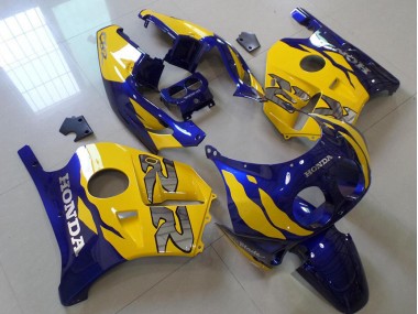 1991-1998 Blau Gelb Honda CBR250RR MC22 Motorrad Verkleidung