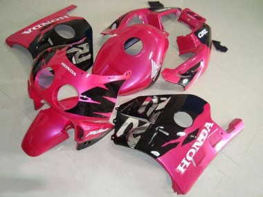 1991-1998 Schwarz Rosa Honda CBR250RR MC22 Motorrad Verkleidung