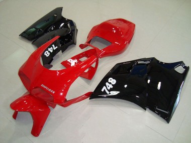 1993-2005 Rot Schwarz Ducati 748 916 996 996S Motorrad Verkleidung