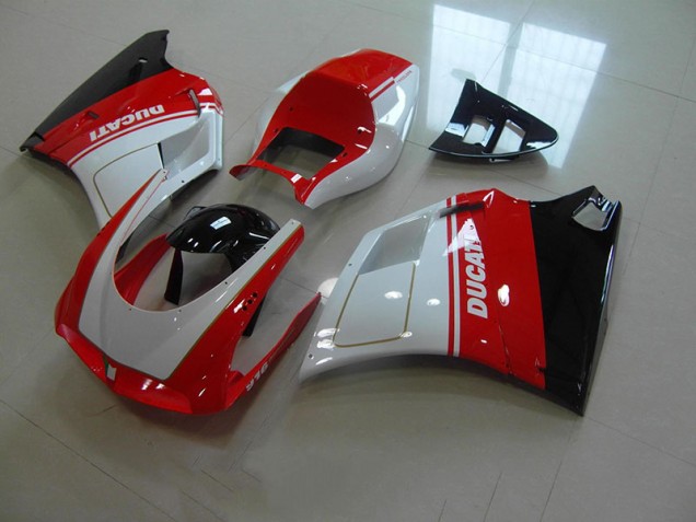 1993-2005 Rot Weiß Ducati 748 916 996 996S Motorrad Verkleidungen 1993-2005 Rot Weiß Ducati 748 916 996 996S Motorrad Verkleidungen