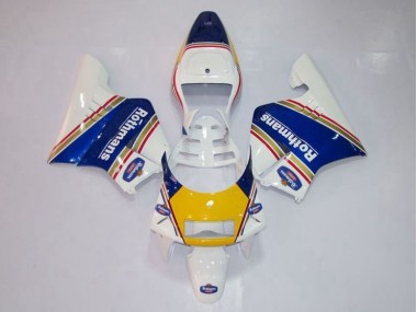 1994-1996 Gelb Weiß Blau Honda NSR250 MC28 P4 Motorrad Verkleidung