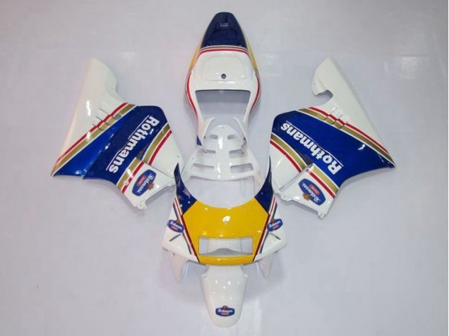 1994-1996 Gelb Weiß Blau Honda NSR250 MC28 P4 Motorrad Verkleidung 1994-1996 Gelb Weiß Blau Honda NSR250 MC28 P4 Motorrad Verkleidung