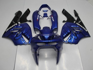 1994-1997 Blau schwarze Flamme Kawasaki ZX9R Motorrad Verkleidung
