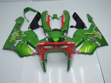 1994-1997 Grün Rot Kawasaki ZX9R Motorrad Verkleidung