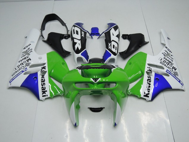 1994-1997 Grün Weiß Kawasaki ZX9R Motorrad Verkleidung