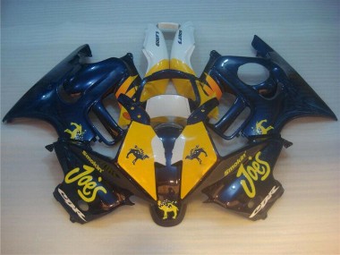 1995-1998 Blau Gelb Joes Honda CBR600 F3 Motorrad Verkleidung