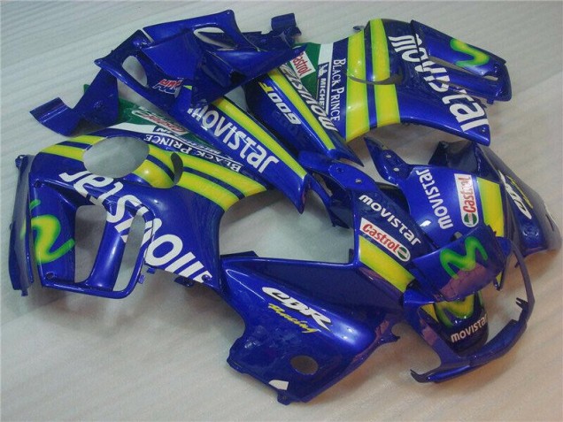 1995-1998 Blaus Movistar Castrol Honda CBR600 F3 Motorrad Verkleidung 1995-1998 Blaus Movistar Castrol Honda CBR600 F3 Motorrad Verkleidung