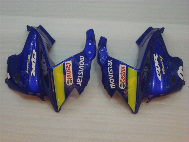 1995-1998 Blaus Movistar Castrol Honda CBR600 F3 Motorrad Verkleidung 1995-1998 Blaus Movistar Castrol Honda CBR600 F3 Motorrad Verkleidung