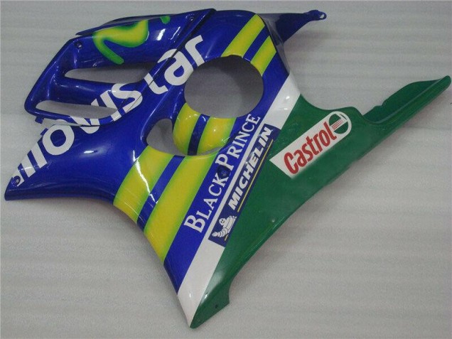 1995-1998 Blaus Movistar Castrol Honda CBR600 F3 Motorrad Verkleidung 1995-1998 Blaus Movistar Castrol Honda CBR600 F3 Motorrad Verkleidung