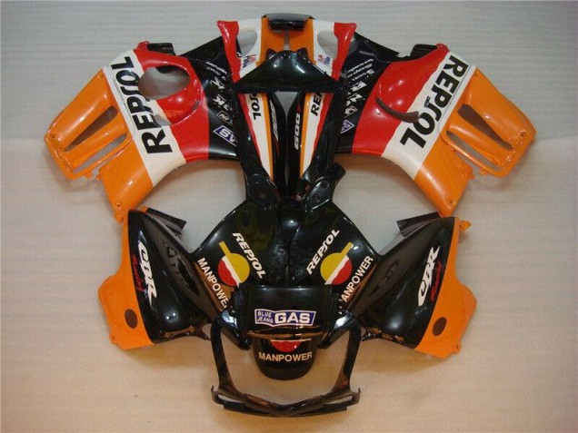 1995-1998 Schwarz Orange Repsol Honda CBR600 F3 Motorrad Verkleidung 1995-1998 Schwarz Orange Repsol Honda CBR600 F3 Motorrad Verkleidung