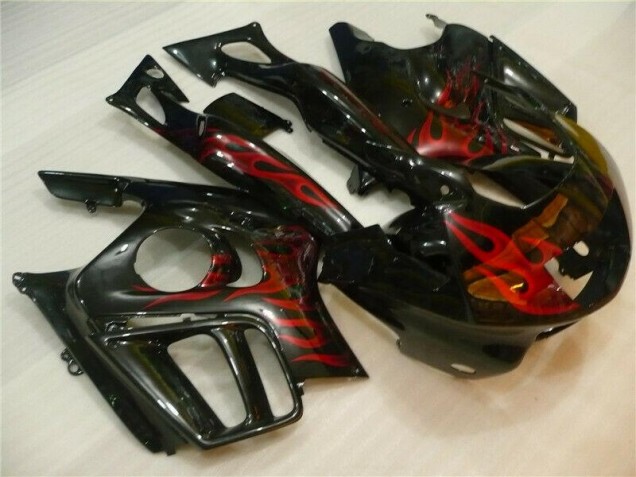 1995-1998 Schwarz rote Flamme Honda CBR600 F3 Motorrad Verkleidungen