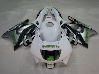 1995-1998 Weiß Grün Hannspree Honda CBR600 F3 Motorrad Verkleidung
