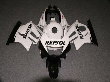 1995-1998 Weiß Schwarz Repsol Honda CBR600 F3 Motorrad Verkleidung