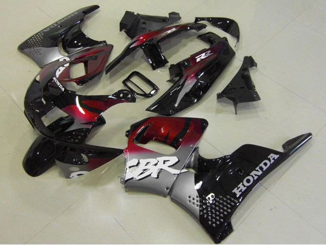 1996-1997 Rot Schwarz Silber Honda CBR900RR 893 Motorrad Verkleidung 1996-1997 Rot Schwarz Silber Honda CBR900RR 893 Motorrad Verkleidung