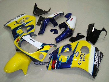 1996-2000 Gelb Corona Suzuki GSXR 600 Motorrad Verkleidung