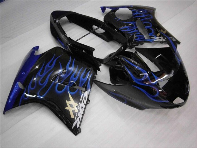1996-2007 Blau Flamme Honda CBR1100XX Motorrad Verkleidung