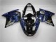 1996-2007 Blau Flamme Honda CBR1100XX Motorrad Verkleidung