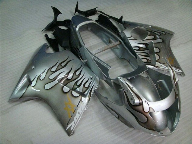 1996-2007 Flamme Silber grau Honda CBR1100XX Motorrad Verkleidung 1996-2007 Flamme Silber grau Honda CBR1100XX Motorrad Verkleidung