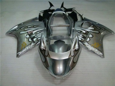 1996-2007 Flamme Silber grau Honda CBR1100XX Motorrad Verkleidung