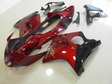 1996-2007 Rot Schwarzbird Honda CBR1100XX Blackbird Motorrad Verkleidung
