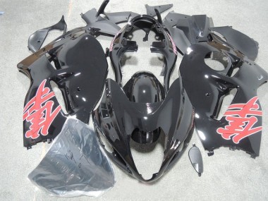 1996-2007 Schwarz Rot Aufkleber Suzuki GSXR 1300 Hayabusa Motorrad Verkleidung