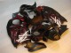 1996-2007 Schwarz rote Flamme Suzuki GSXR 1300 Hayabusa Motorrad Verkleidungen 1996-2007 Schwarz rote Flamme Suzuki GSXR 1300 Hayabusa Motorrad Verkleidungen