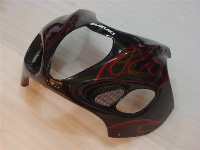 1996-2007 Schwarz rote Flamme Suzuki GSXR 1300 Hayabusa Motorrad Verkleidungen 1996-2007 Schwarz rote Flamme Suzuki GSXR 1300 Hayabusa Motorrad Verkleidungen