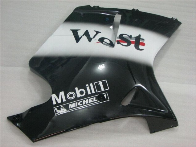 1996-2007 Schwarz weißes Westmuster Honda CBR1100XX Motorrad Verkleidung 1996-2007 Schwarz weißes Westmuster Honda CBR1100XX Motorrad Verkleidung