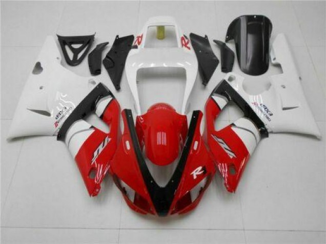1998-1999 Rot Weiß Yamaha YZF R1 Motorrad Verkleidungen 1998-1999 Rot Weiß Yamaha YZF R1 Motorrad Verkleidungen