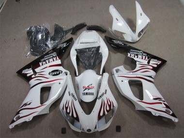 1998-1999 Weiß Hai Yamaha YZF R1 Motorrad Verkleidung