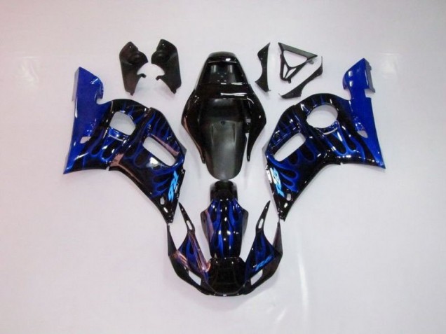 1998-2002 Blau Flamme Yamaha YZF R6 Motorrad Verkleidung 1998-2002 Blau Flamme Yamaha YZF R6 Motorrad Verkleidung