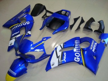 1998-2002 Blau Go Motul Yamaha YZF R6 Motorrad Verkleidung