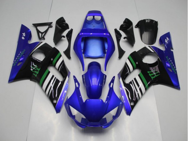1998-2002 Blau Monster Yamaha YZF R6 Motorrad Verkleidung 1998-2002 Blau Monster Yamaha YZF R6 Motorrad Verkleidung
