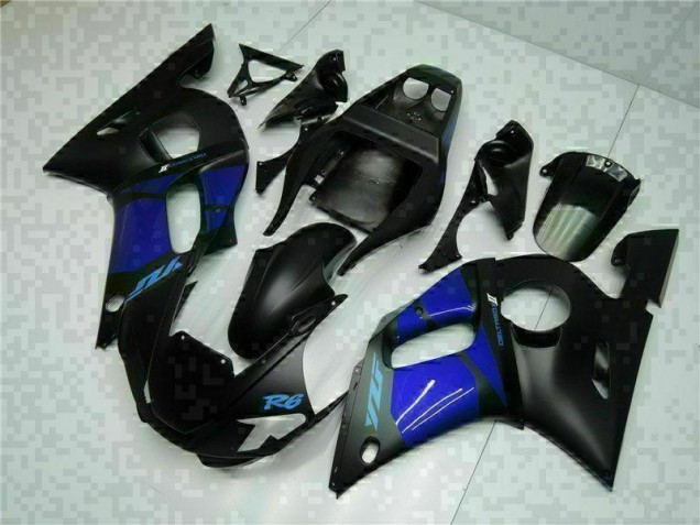 1998-2002 Blau Schwarz Yamaha YZF R6 Motorrad Verkleidung 1998-2002 Blau Schwarz Yamaha YZF R6 Motorrad Verkleidung