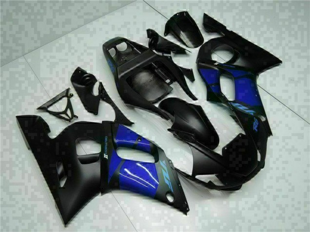 1998-2002 Blau Schwarz Yamaha YZF R6 Motorrad Verkleidung 1998-2002 Blau Schwarz Yamaha YZF R6 Motorrad Verkleidung