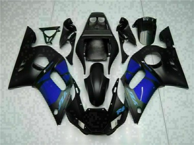 1998-2002 Blau Schwarz Yamaha YZF R6 Motorrad Verkleidung