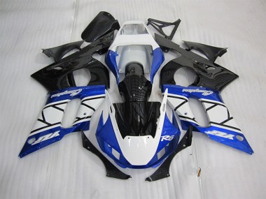 1998-2002 Blau Weiß Schwarz Yamaha YZF R6 Motorrad Verkleidung