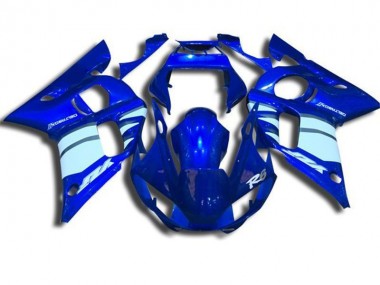 1998-2002 Blau und Weiß Yamaha YZF R6 Motorrad Verkleidung