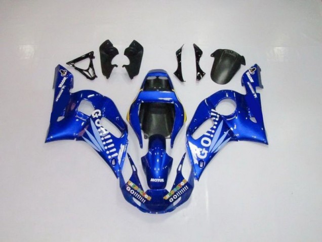 1998-2002 Blau weiße Go Motul Yamaha YZF R6 Motorrad Verkleidung 1998-2002 Blau weiße Go Motul Yamaha YZF R6 Motorrad Verkleidung