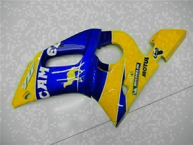 1998-2002 Gelb Blau Yamaha YZF R6 Motorrad Verkleidungen 1998-2002 Gelb Blau Yamaha YZF R6 Motorrad Verkleidungen