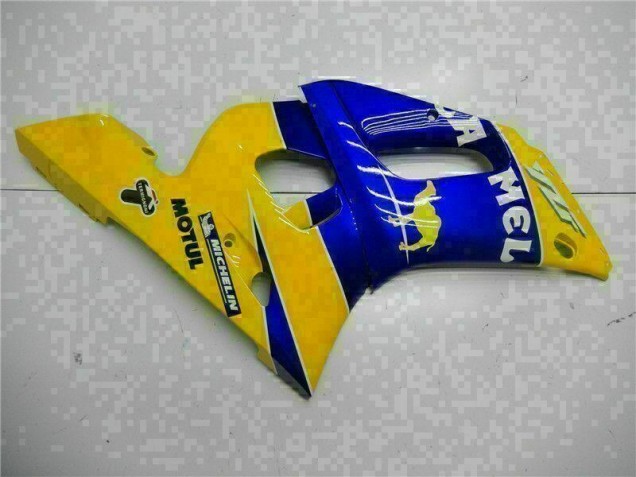 1998-2002 Gelb Blau Yamaha YZF R6 Motorrad Verkleidungen 1998-2002 Gelb Blau Yamaha YZF R6 Motorrad Verkleidungen