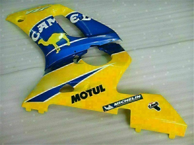 1998-2002 Gelb Blau Yamaha YZF R6 Motorrad Vollverkleidung 1998-2002 Gelb Blau Yamaha YZF R6 Motorrad Vollverkleidung