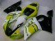 1998-2002 Gelb Weiß Yamaha YZF R6 Motorrad Verkleidung 1998-2002 Gelb Weiß Yamaha YZF R6 Motorrad Verkleidung
