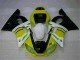 1998-2002 Gelb Weiß Yamaha YZF R6 Motorrad Verkleidung 1998-2002 Gelb Weiß Yamaha YZF R6 Motorrad Verkleidung