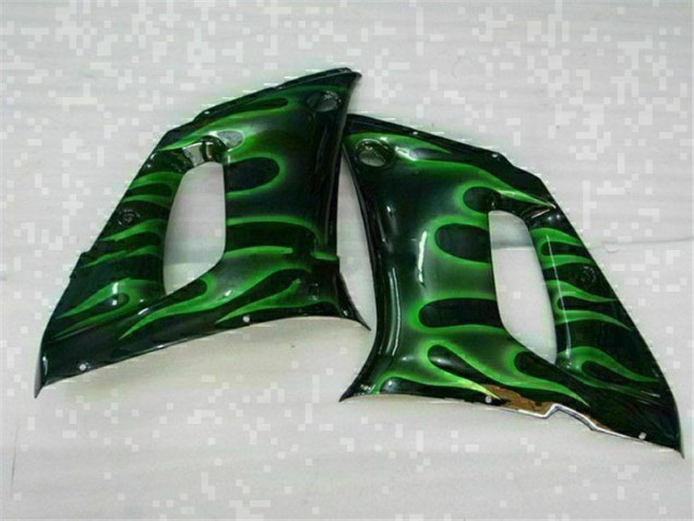 1998-2002 Grün Schwarz Yamaha YZF R6 Motorrad Verkleidung 1998-2002 Grün Schwarz Yamaha YZF R6 Motorrad Verkleidung