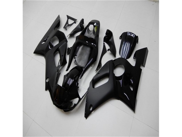 1998-2002 Matt schwarz glänzend Yamaha YZF R6 Motorrad Verkleidung 1998-2002 Matt schwarz glänzend Yamaha YZF R6 Motorrad Verkleidung