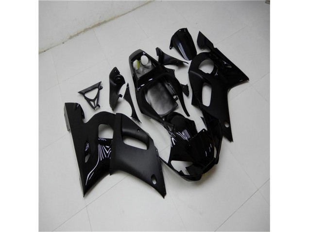 1998-2002 Matt schwarz glänzend Yamaha YZF R6 Motorrad Verkleidung 1998-2002 Matt schwarz glänzend Yamaha YZF R6 Motorrad Verkleidung