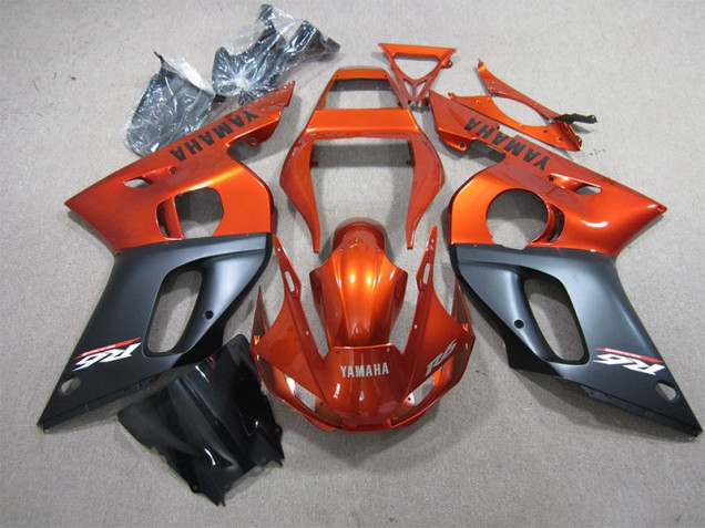 1998-2002 Orange Schwarz Yamaha YZF R6 Motorrad Verkleidung 1998-2002 Orange Schwarz Yamaha YZF R6 Motorrad Verkleidung