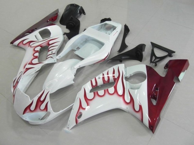 1998-2002 Rot Flamme Yamaha YZF R6 Motorrad Verkleidung 1998-2002 Rot Flamme Yamaha YZF R6 Motorrad Verkleidung