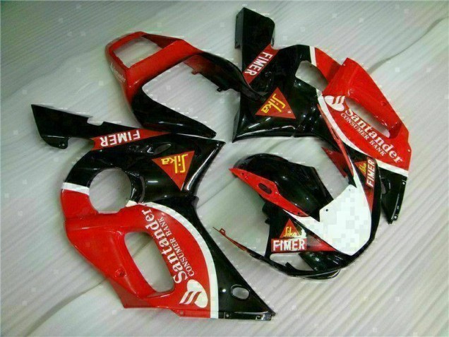 1998-2002 Rot Schwarz Yamaha YZF R6 Motorrad Verkleidung 1998-2002 Rot Schwarz Yamaha YZF R6 Motorrad Verkleidung